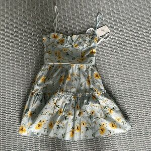 Aqua baby blue sun dress